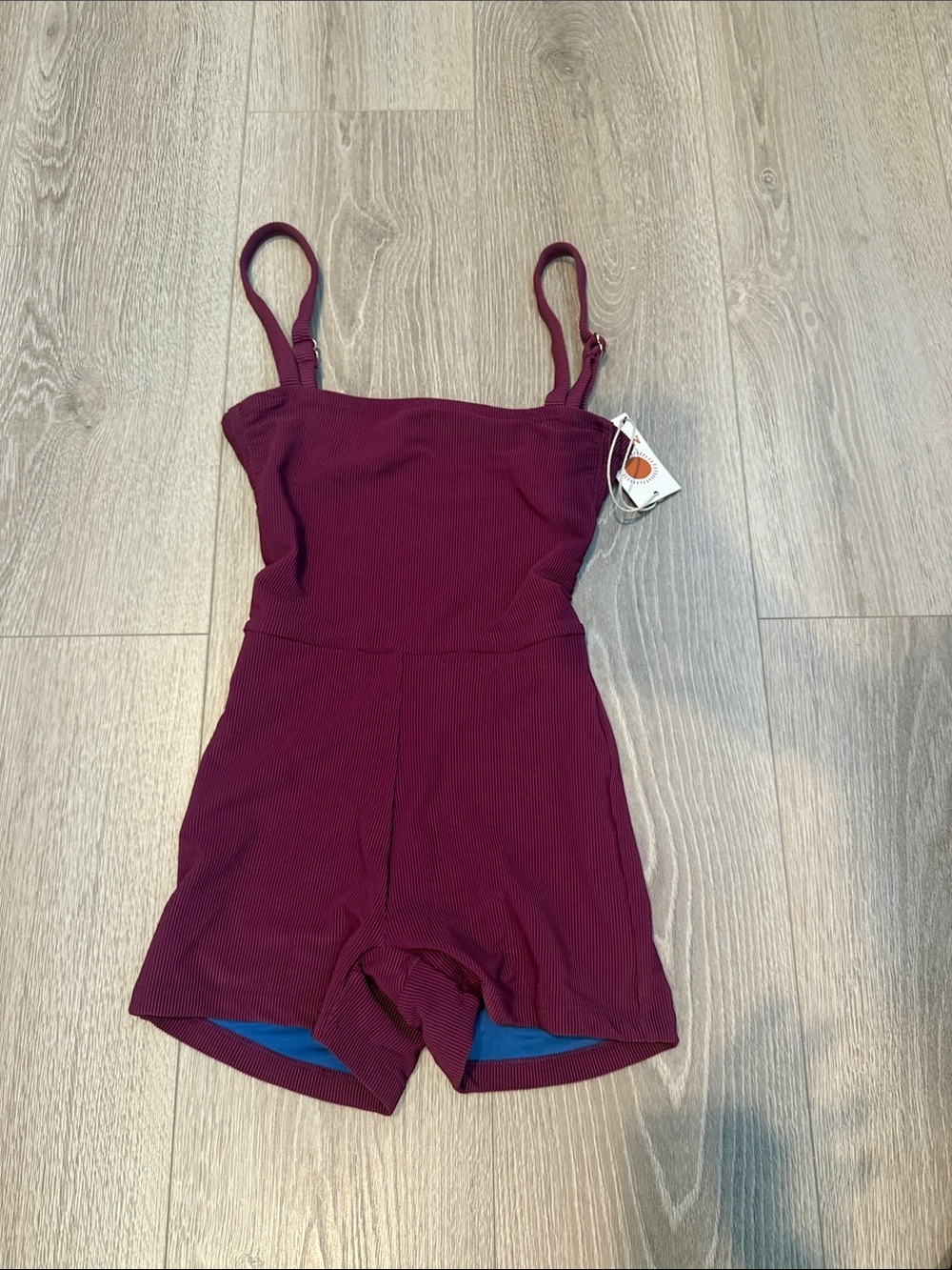 ‘Mollusk’ Sisterhood Vintage Retro Purple Red Berry one piece swim suit XS